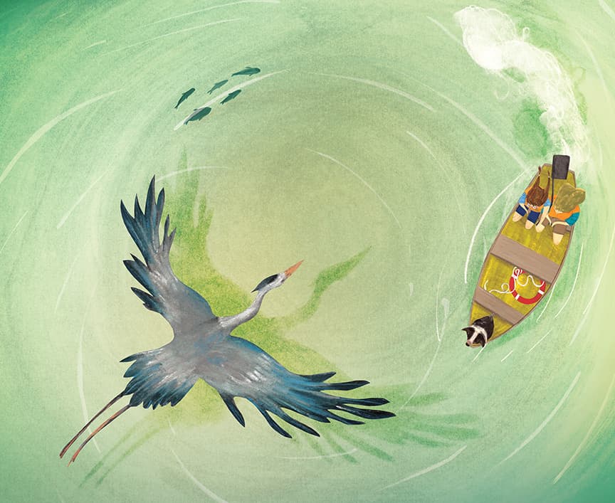 Out Into the Big Wide Lake, illustration by Josée Bisaillon (3)