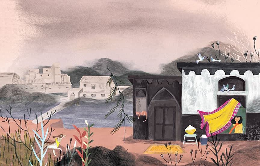 Usha and the Stolen Sun, illustration by Josée Bisaillon (2)
