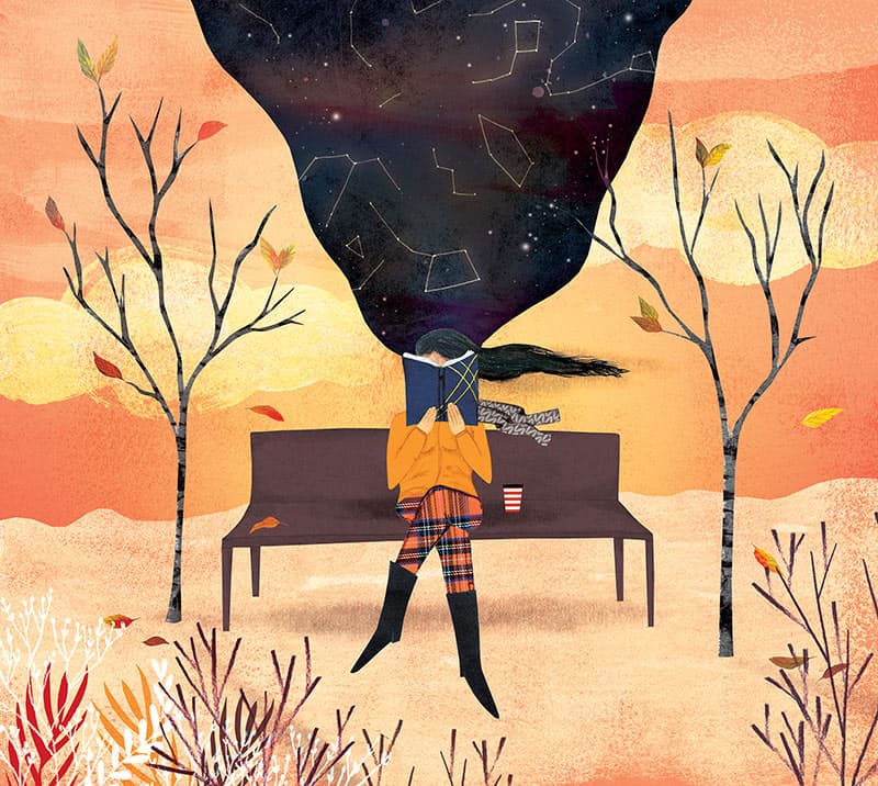 The Reader, illustration by Josée Bisaillon (1)