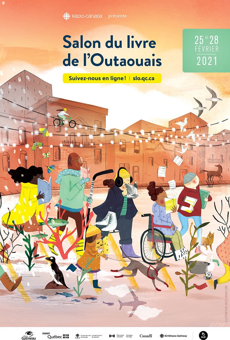Outaouais Book Fair 2021, illustration by Josée Bisaillon (1)