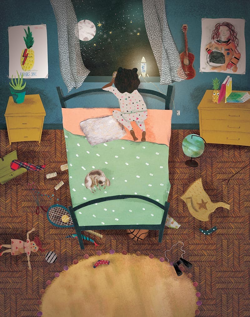 Reviens sur Terre Esther!, illustration by Josée Bisaillon (2)