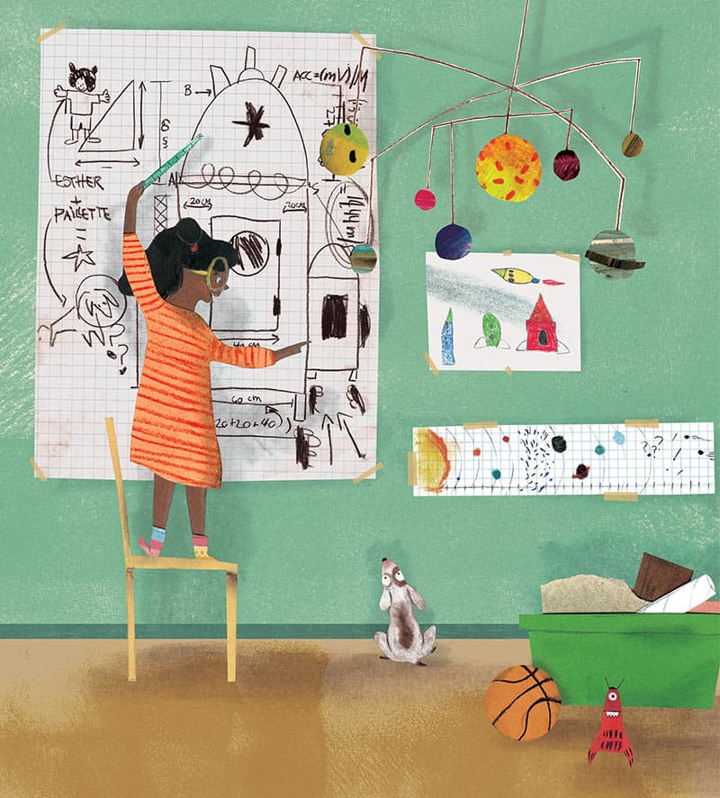 Reviens sur Terre Esther!, illustration by Josée Bisaillon (4)