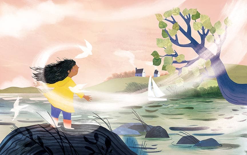 Wind Is A Dance, illustration by Josée Bisaillon (2)
